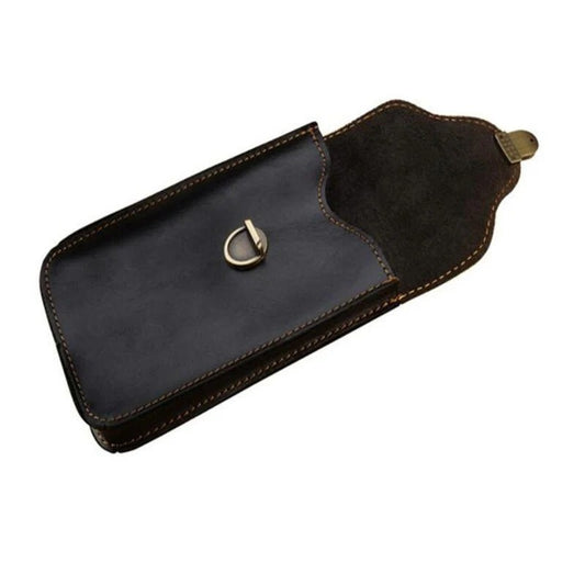 Leather Retro Mobile Phone Bag Outdoor Portable Mobile Phone Protective Cover