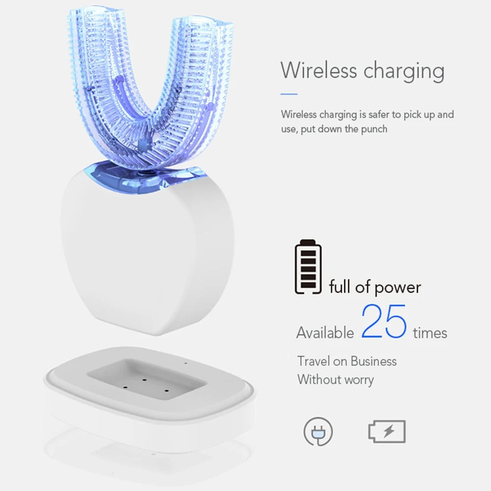 Smart Electric Toothbrush USB Rechargeable U-shaped Tooth