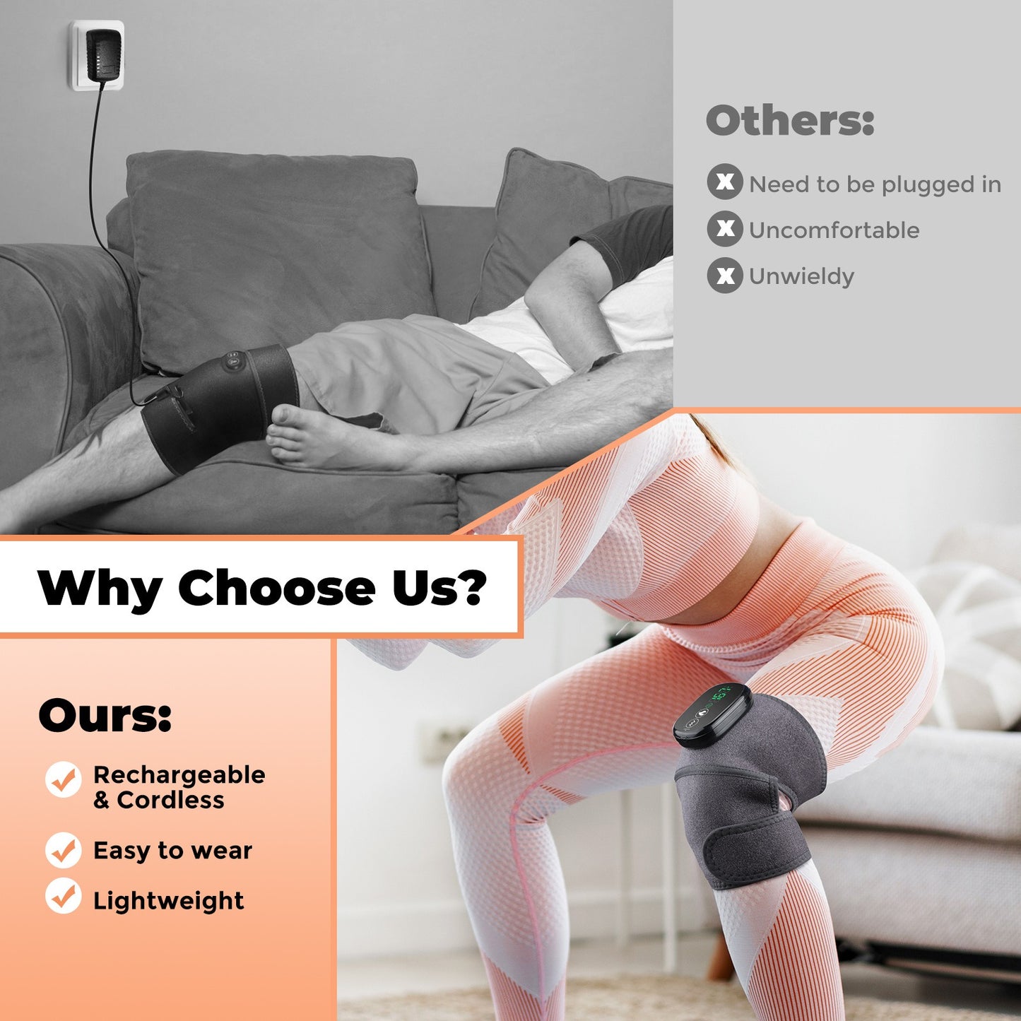 Moxibustion Therapy Device With Warmth Control And Electric Heating Knee Pads