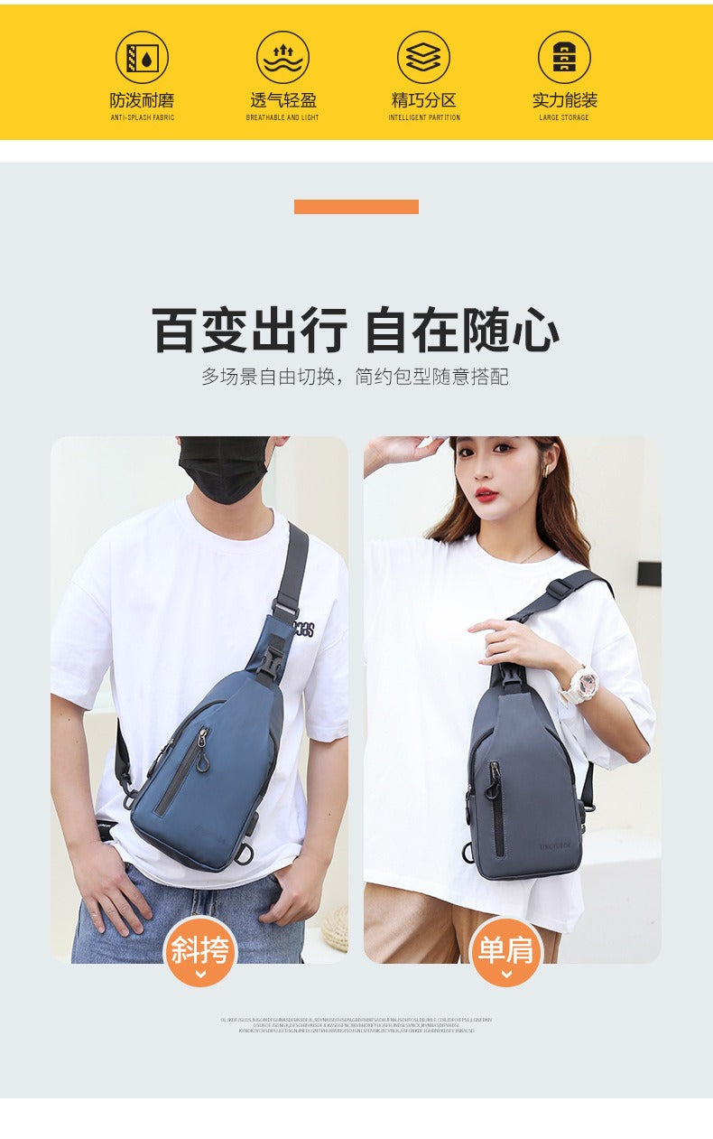 Wear-resistant Large Capacity Crossbody Chest Bag