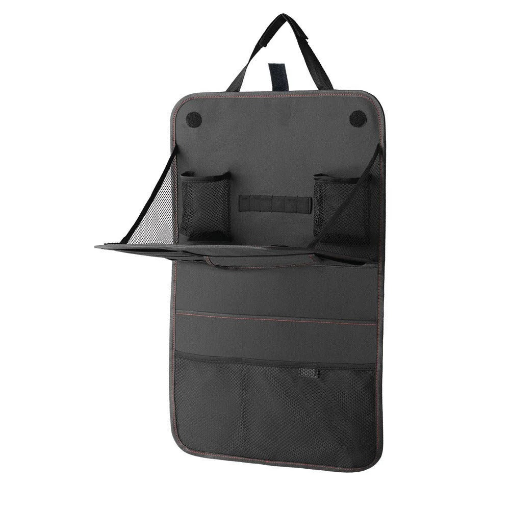 Car Seat Back Organizer Bag Foldable Dining Table Tray Travel Storage Bag