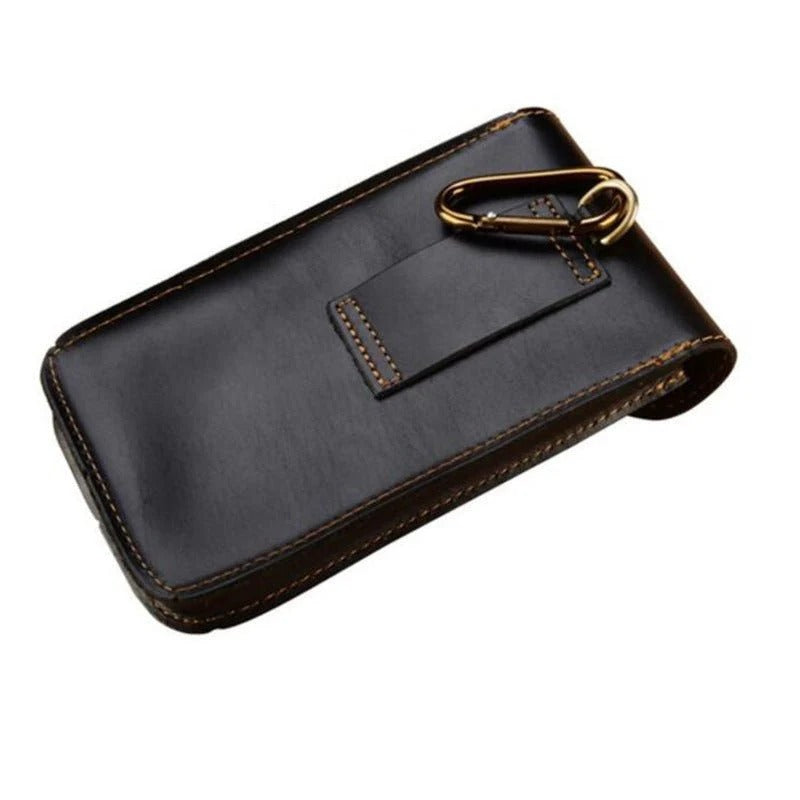 Leather Retro Mobile Phone Bag Outdoor Portable Mobile Phone Protective Cover
