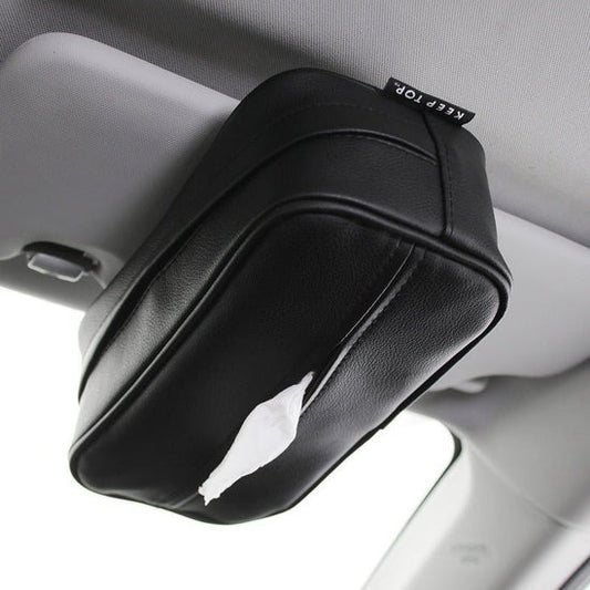Car PU Hanging Leather Box Car Pumping Paper Bag