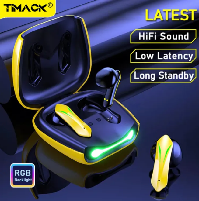 Wireless Gaming Headphones No Delay Noise Reduction Bluetooth Earphones HIFI Sound E-Sport Game Headset With Mic
