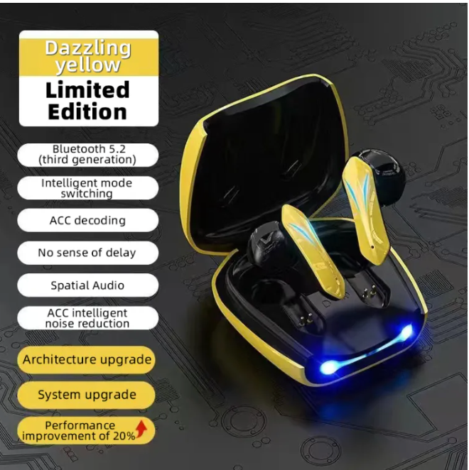 Wireless Gaming Headphones No Delay Noise Reduction Bluetooth Earphones HIFI Sound E-Sport Game Headset With Mic
