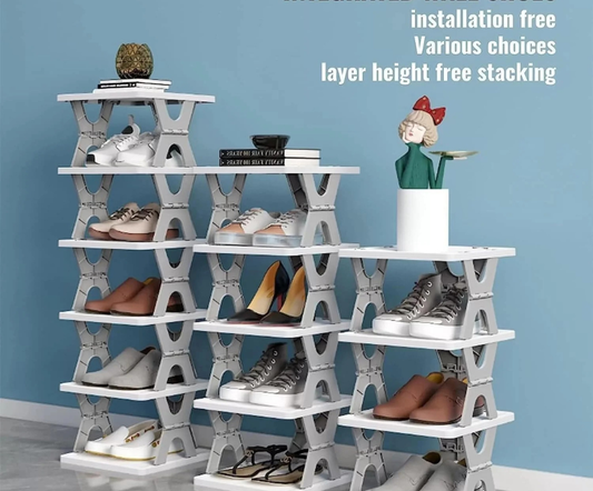 Modular Stackable Shoe Rack